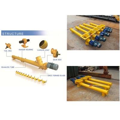 warehouse Automated Conveyor System Carbon Steel Sand Auger Conveyor