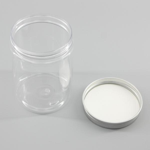 300ml Transparent Cylinder PET Storage Jar for Food Snack Honey Packaging