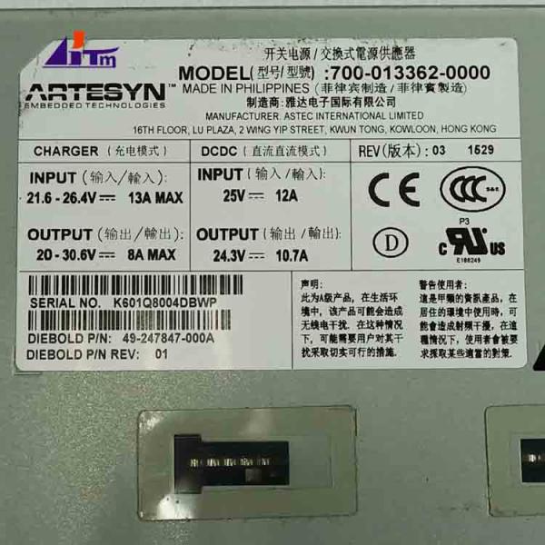 ATM Machine Parts Diebold Power Supply DCDC 24V 400W 49247847000A