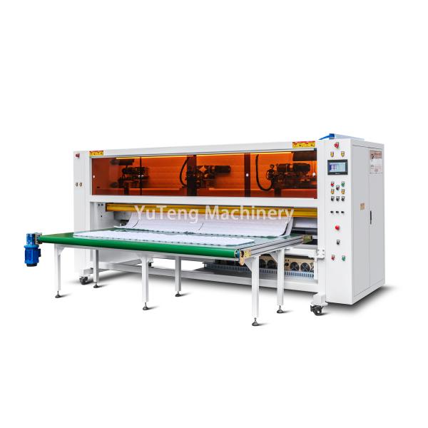 Computerized Fabric Fillet Cutting Machine with Ultrasonic Cutting Technology, High Precision Four Roller Structure, and 7 Inch Color Touch Screen PLC