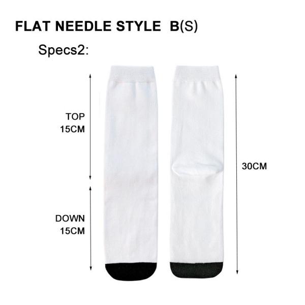 Blank Polyester White Sublimation Socks For Customized Photos Printing