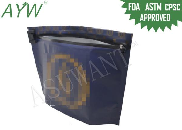 12 por 9 sacos resistentes da criança dos azuis marinhos com os fechamentos Reclosable do fecho de correr da prova da criança
