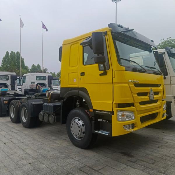 31-40t Load Capacity Used HOWO371HP Tractor Transport Truck with Hydraulic Steering