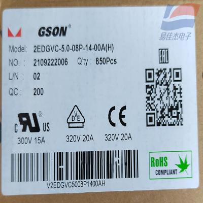 Bloco de terminais Pluggable do conector da tomada 2EDGK-5.0-08P-14-00A (h) universal