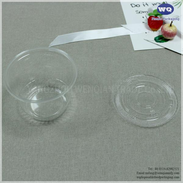Disposable 5oz/8oz PET Transparent Jelly Cup Disposable Dessert Packaging Cup Plastic Food Soup Container Ice cream Cups