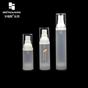 15ml 30ml 50ml plastic spray empty alcohol airless pump bottles frosted