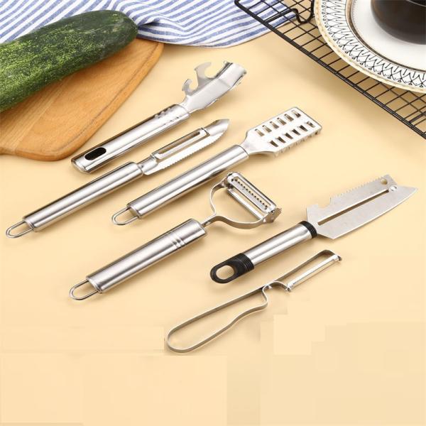 Kitchen Gadgets Set 6 Pieces Stainless Steel Fruit Vegetable Knife Peeling Multifunctional