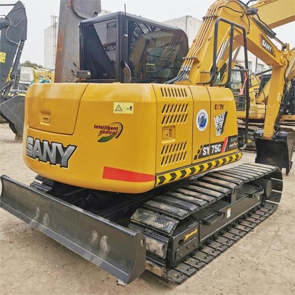 Sany 55 60 75 Excavator in Good Condition with Blade and Original Hydraulic Valve