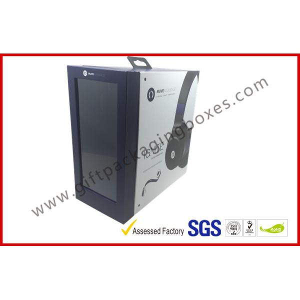 Customized Electronics Packaging Box / Headset Box With Kraft Chipboard Materials