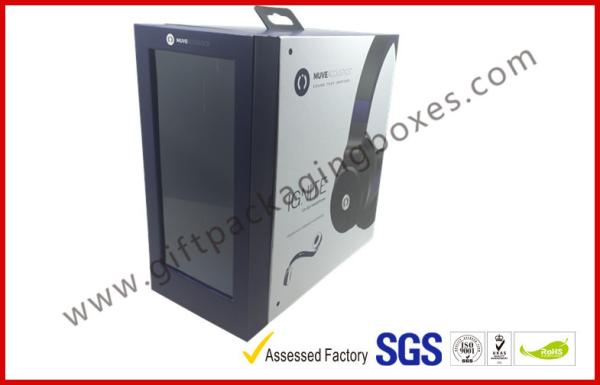 Customized Electronics Packaging Box / Headset Box With Kraft Chipboard Materials