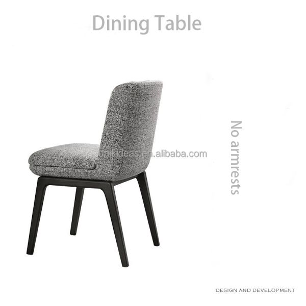 New Arrival Commercial Restaurant Seating Upholstered Dining Chair with Armrest Solid Wood Frame for Cafe Hotel Dining Room