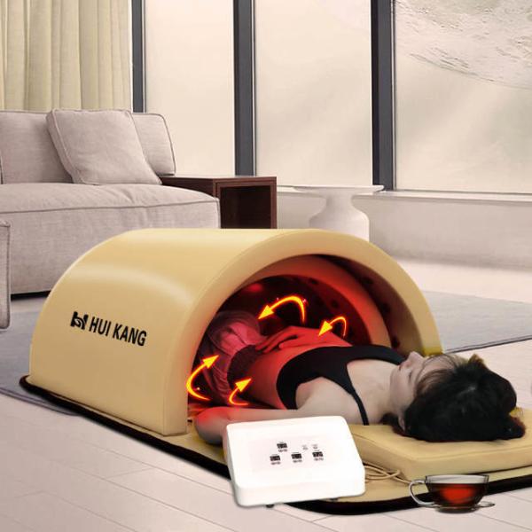 Luxury Detox Sauna Dome Foldable Far Infrared Tourmaline Germanium Jade Stone Energy
