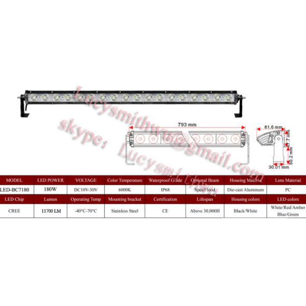 180W Led work lights truck driving lamps/Spot/LED arbeidslys foco faenero Faros LED-BC7180