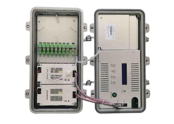 Outdoor CATV Fiber Optic Amplifier / 8 Output Booster Optical Amplifier
