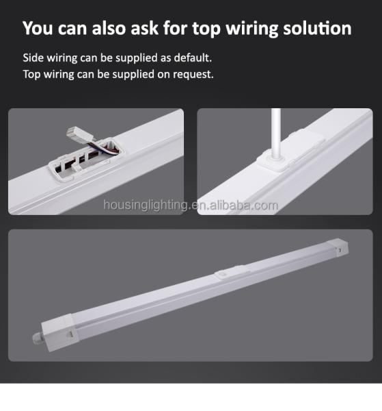 IP65 Waterproof Triproof LED Batten Light with 50000 Hours Lifespan and Dimmable Function for Commercial Use