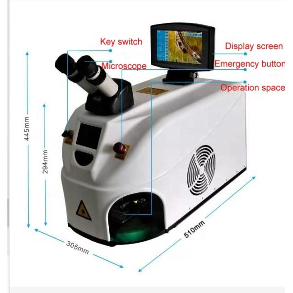 KEYILASER YAG Spot Welder 60w Sliver Metal Laser Welding Machine Desktop Portable Jewelry Laser Welder Price