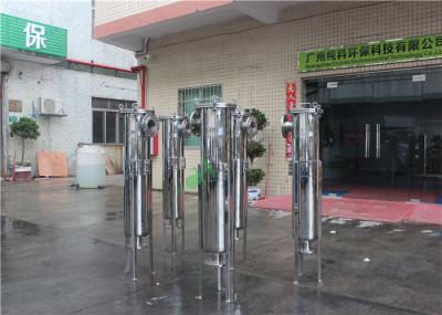 Da filtragem líquida de aço inoxidável da bebida do leite do alojamento de filtro do saco do tratamento da água único múltiplo