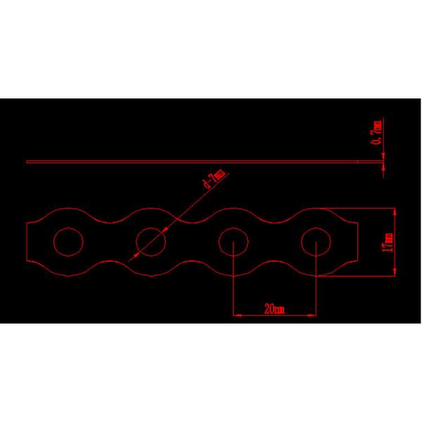 Округленное пефорированное отверстие прокладки кольцевания нержавеющей стали определяет размер 7mm горячекатаное