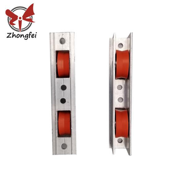 Low Friction Wardrobe Aluminum Sliding Door Track Wheels Rollers Pulley 100kg