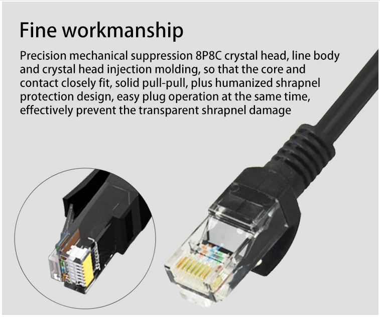 Пара кабеля 4P гибкого провода Unshield 1M Rj45 Cat5e