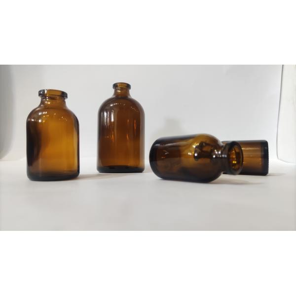 фармацевтическая косметика 20мл пробирка отлила в форму янтарную стеклянную пробирку стеклянной бутылки для впрыски