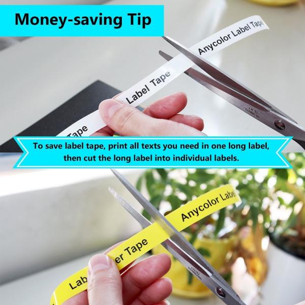 7 Metre Length And 6mm Width  D1 Dymo Replacement Tape 43619 Black On Green