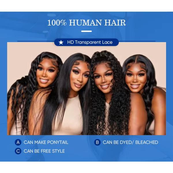 New Arrival 100% Natural HD Transparent Lace Braids Frontal Closure 13x6 Remy Hair Indian Woman Toupee Piece Braids