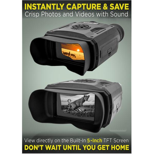 приборы ночного видения лазера 5x35 цифров для звероловства