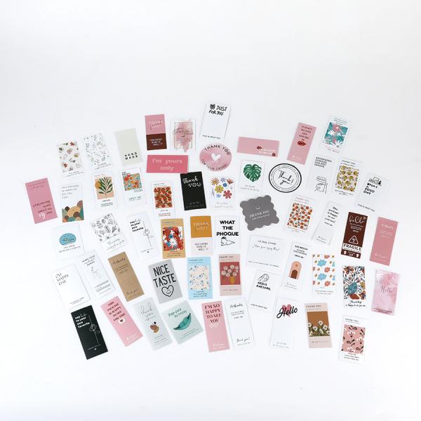 Matte Shipping Box Self Adhesive Sticker Waterproof Thank You Stickers For Packaging