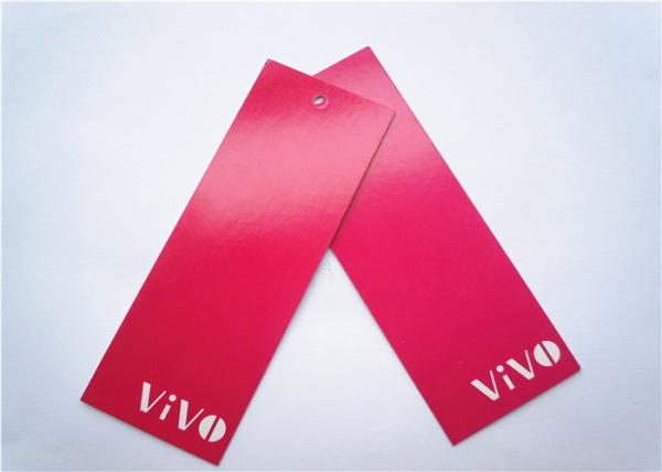 Yellow Clothing Label Tags Recycled Paper Hang Tag For Necklaces