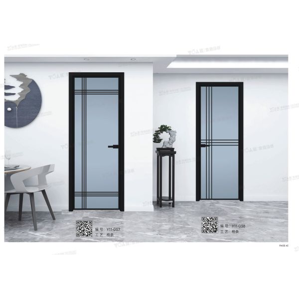 Modern Sliding Aluminum Alloy Doors Manual Opening Efficient Ready