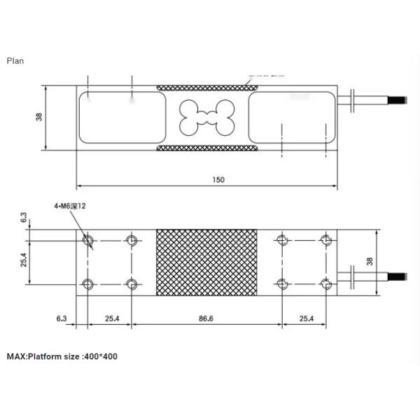 50-250kg Analog Output Load Cell Weighing Single Point Load Cell Corrosion Resistant