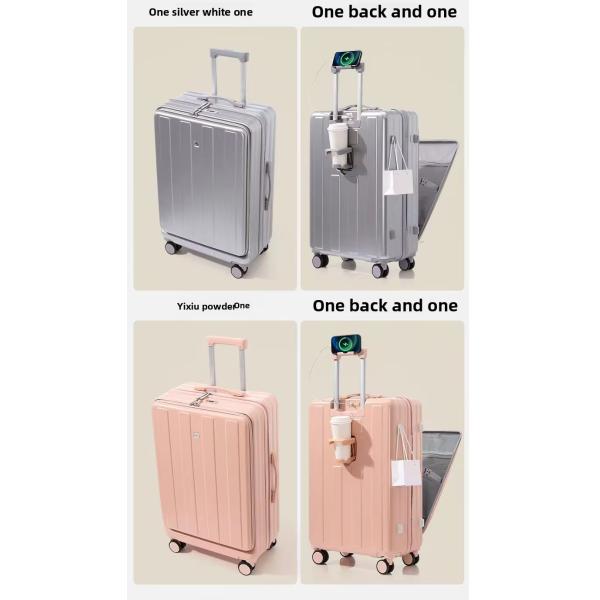 360° roues tournantes Port USB à ouverture avant Sac de voyage d'affaires Bagage durable pour un style moderne simple Voyage de vacances