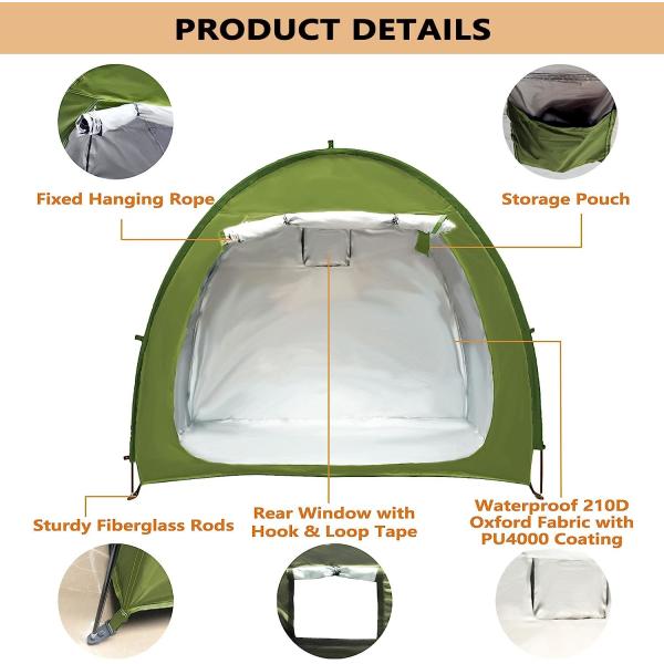 Outdoor Bicycle Storage Room Tent, Bike Cover Storage Outdoor Portable Bicycle Tent, Storage Tent for Home Garden