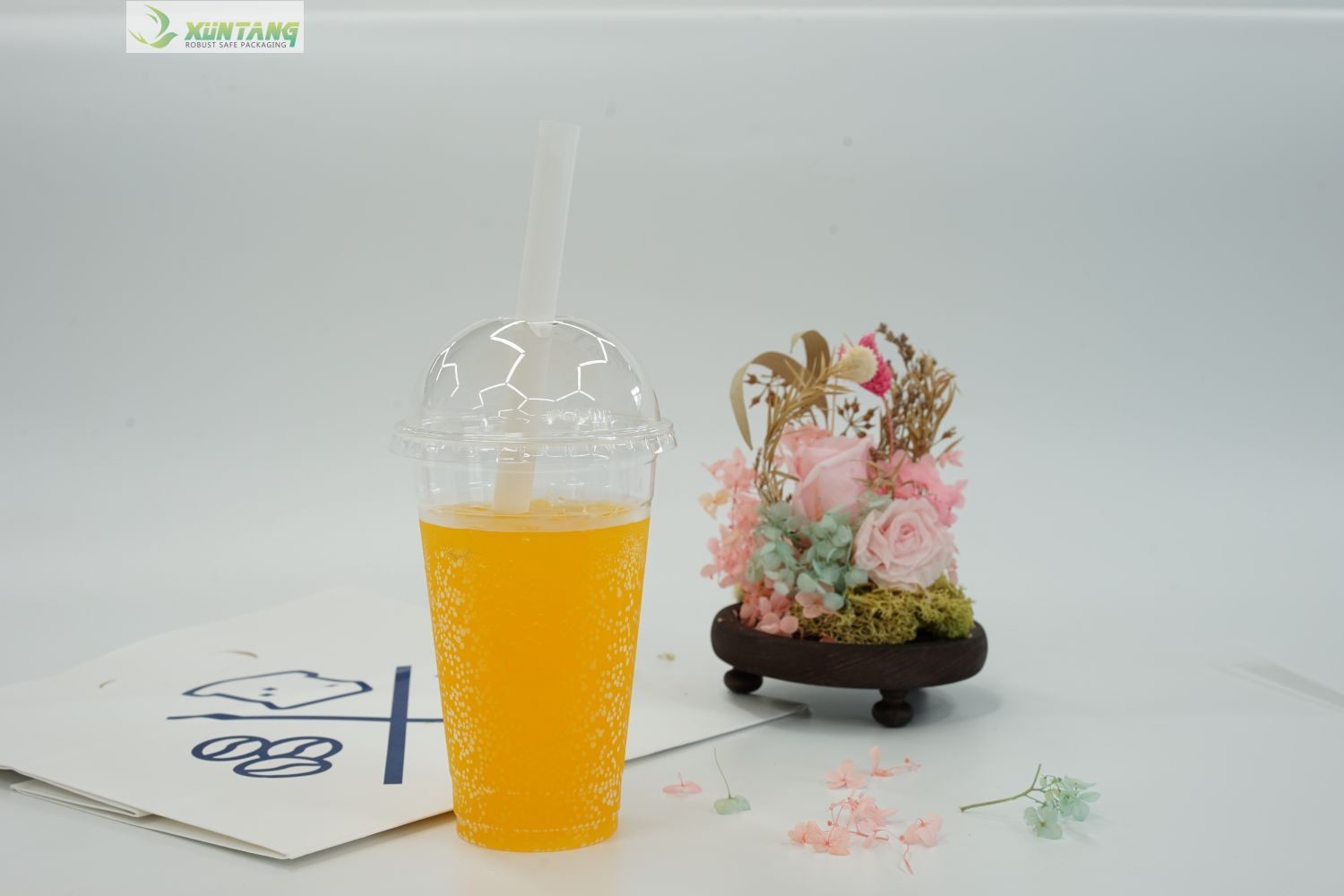 Compostable ясная изготовленная на заказ чашка PLA 20oz для холодных напитков