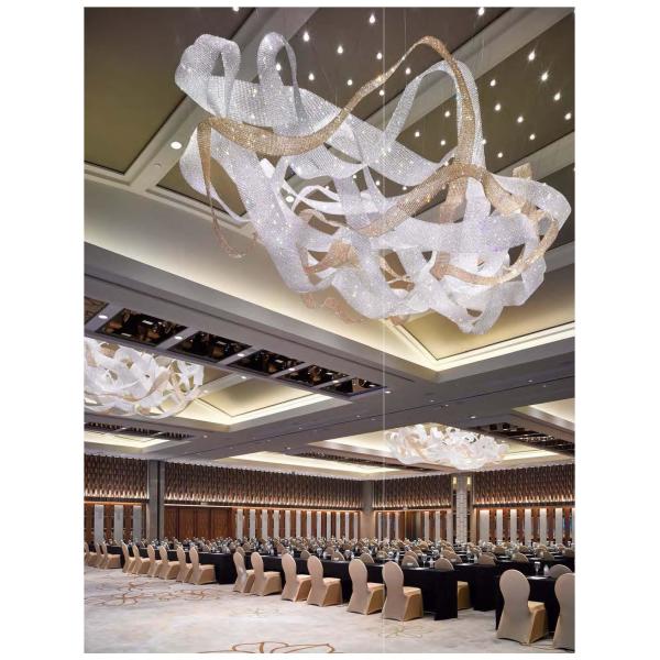 Специально изготовленный хрустальный ленточный люстра современные европейские люстры