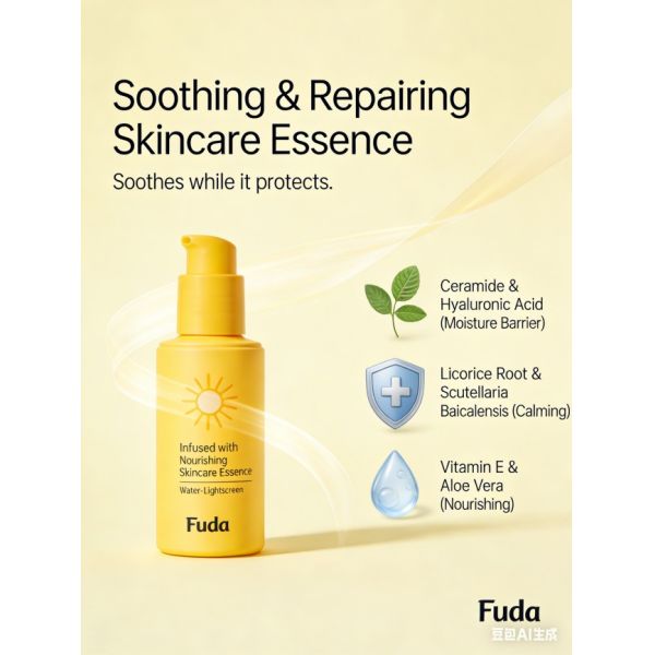 Baby-Friendly Water-Based Sunscreen Gentle Repairing and Non-Sticky