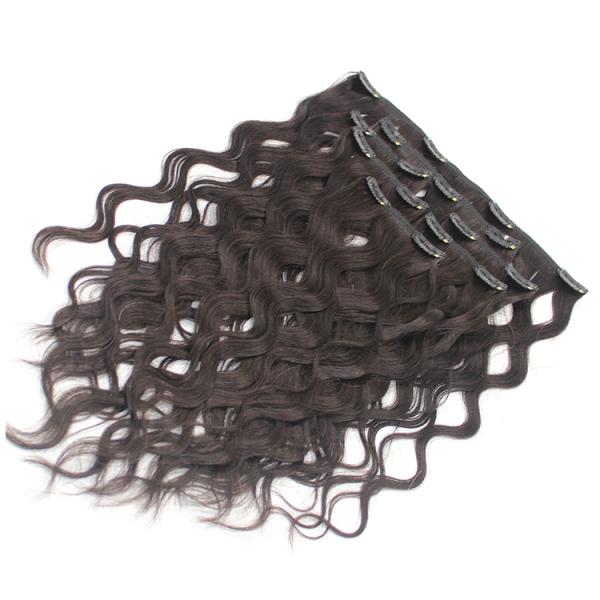 Расчесывайте легко зажим в естественных расширениях волос, белокурый зажим 8А в расширениях волос