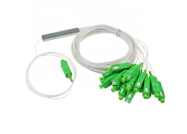 Divisor de aço da fibra ótica do tubo 1*16 0.9mm 1.5M PON