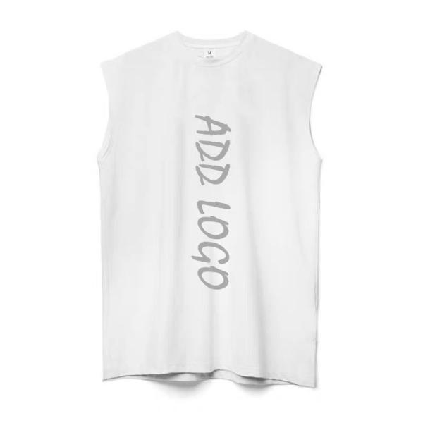 Unisex Graphic Digital Printing Gym Cut Off Sleeveless Vest XMAMLON Custom OEM RTS