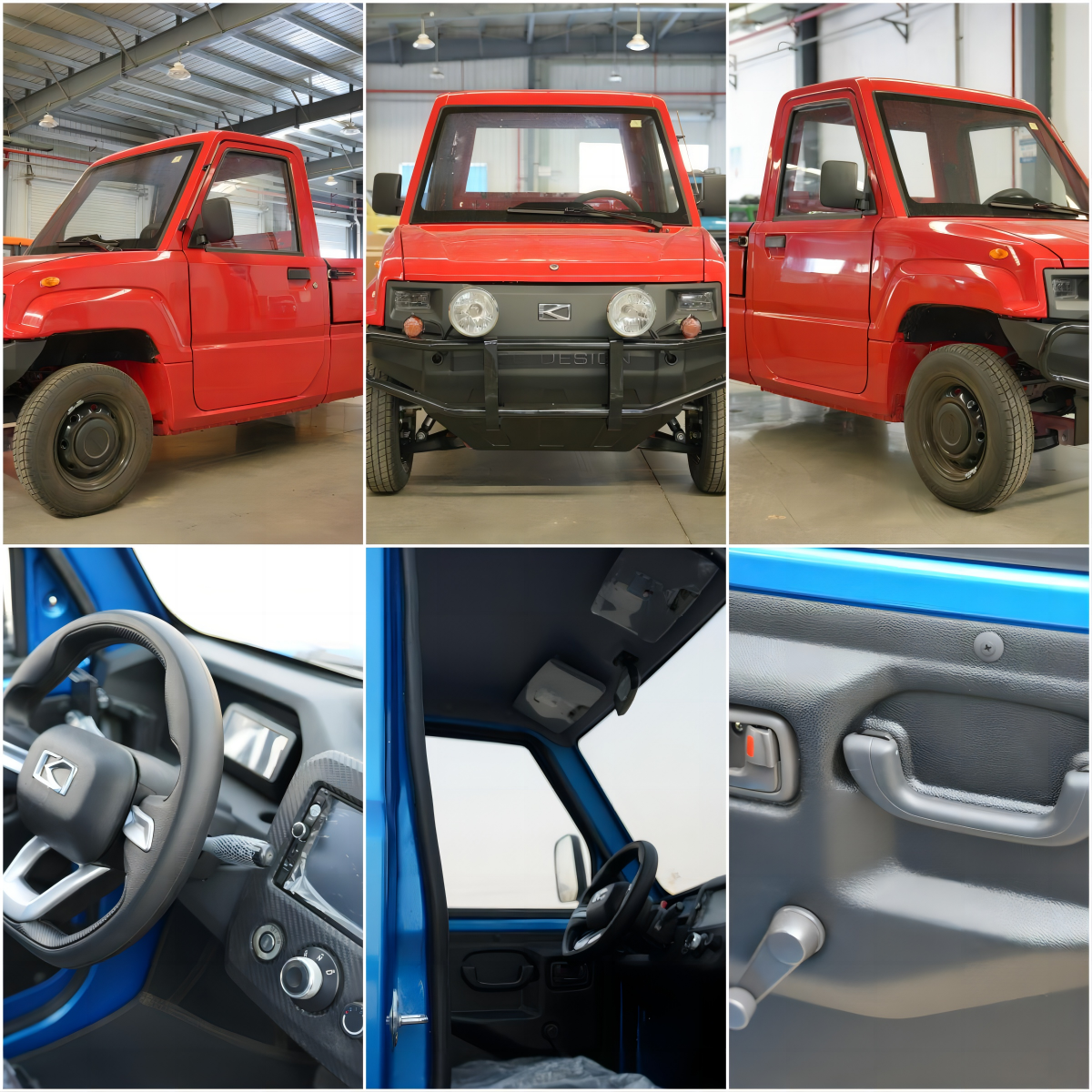 2 приемистость тележки мест 72v 4kw EV электрическая мини с плоской кроватью