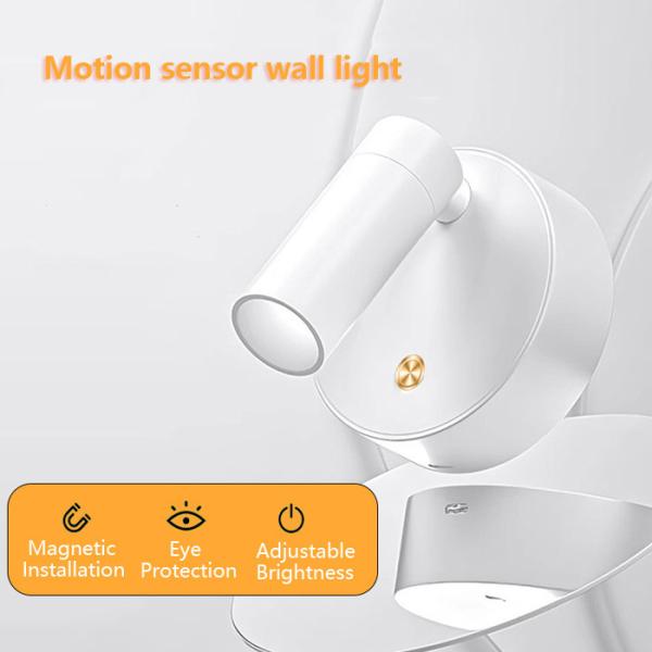 Ac Abs Battery LED Wall Lamp 2w For Charging No Wire Connection 24lm Brightess