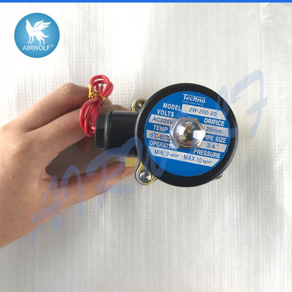 2W200-20 bronze da válvula da água do solenoide de 3/4 de polegada 2/2 de direto da maneira operado