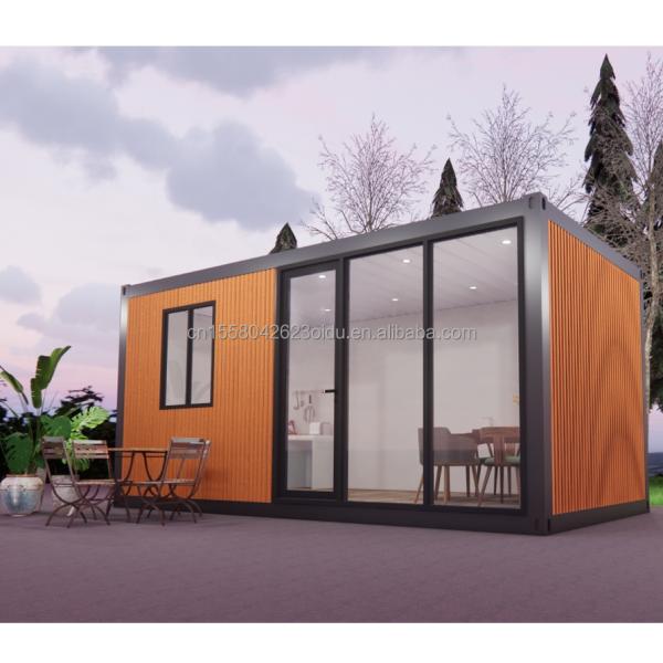 Casa prefabricada moderna de 3 dormitorios Prefabricada modular Contenedor pequeño Extensible Estructura exterior de acero