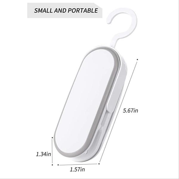 Portable Plastic Heat Vacuum Sealers 2 In 1 Mini Heat Sealing Machine With Battery