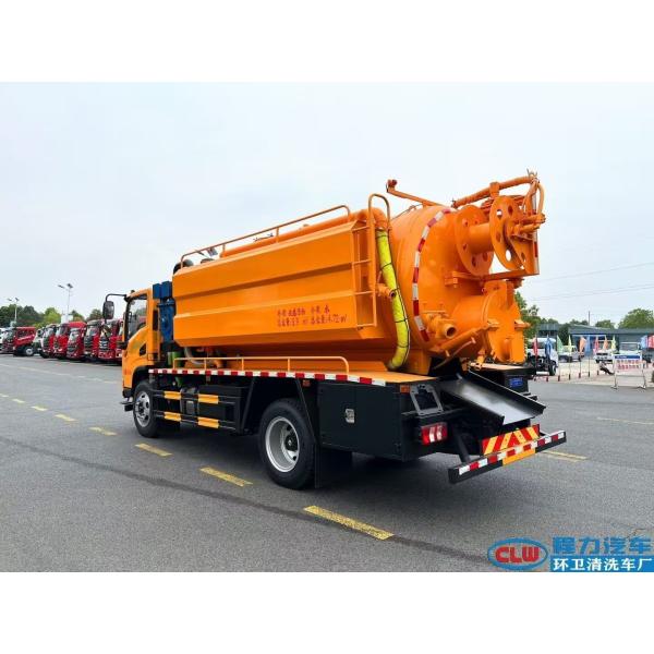 Camion de nettoyage par aspiration sous vide pour eaux usées fécales haute pression Shacman