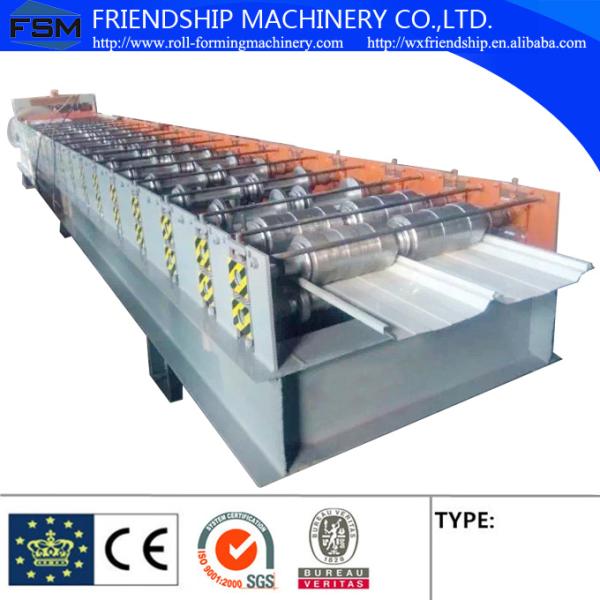 PLC Control 0.6-1.0MM Thickness Color Steel Roof Panel Roll Forming Machine Used 1000MM Coil