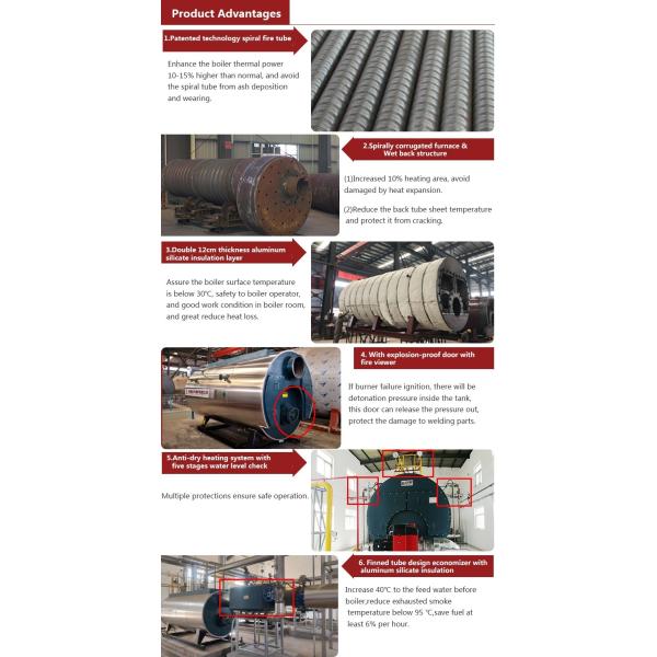 Industrial Steam Boiler Machine 1 Ton 2 Ton 4 Ton 6 Ton 8 Ton 10 Ton 15 Ton 20 Ton