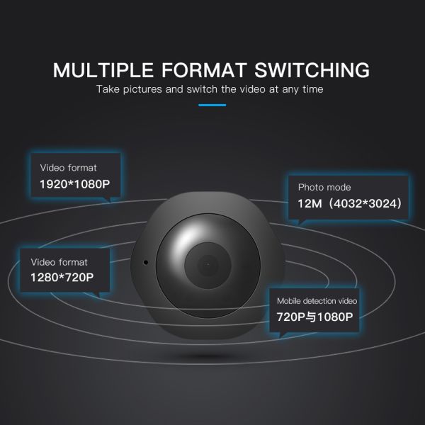 Home Security Mini Action Camera H6 Wifi Micro Camera With Motion Sensor And Night Vision