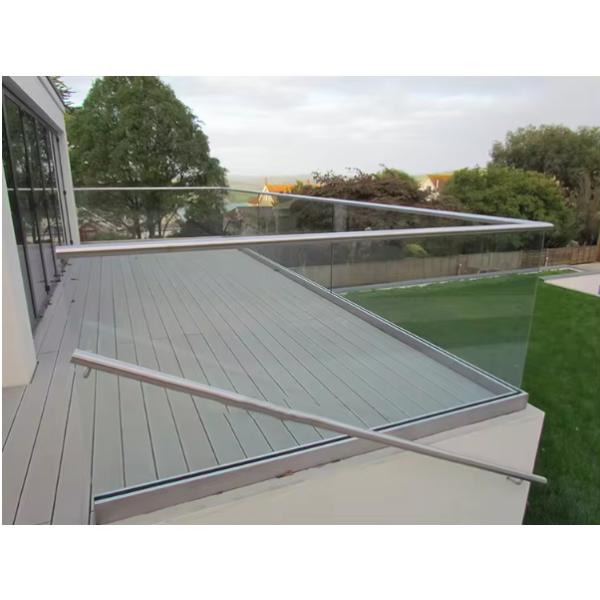 CCC U Shape Led Aluminum Channel Commercial Glass Handrail Base Profiles